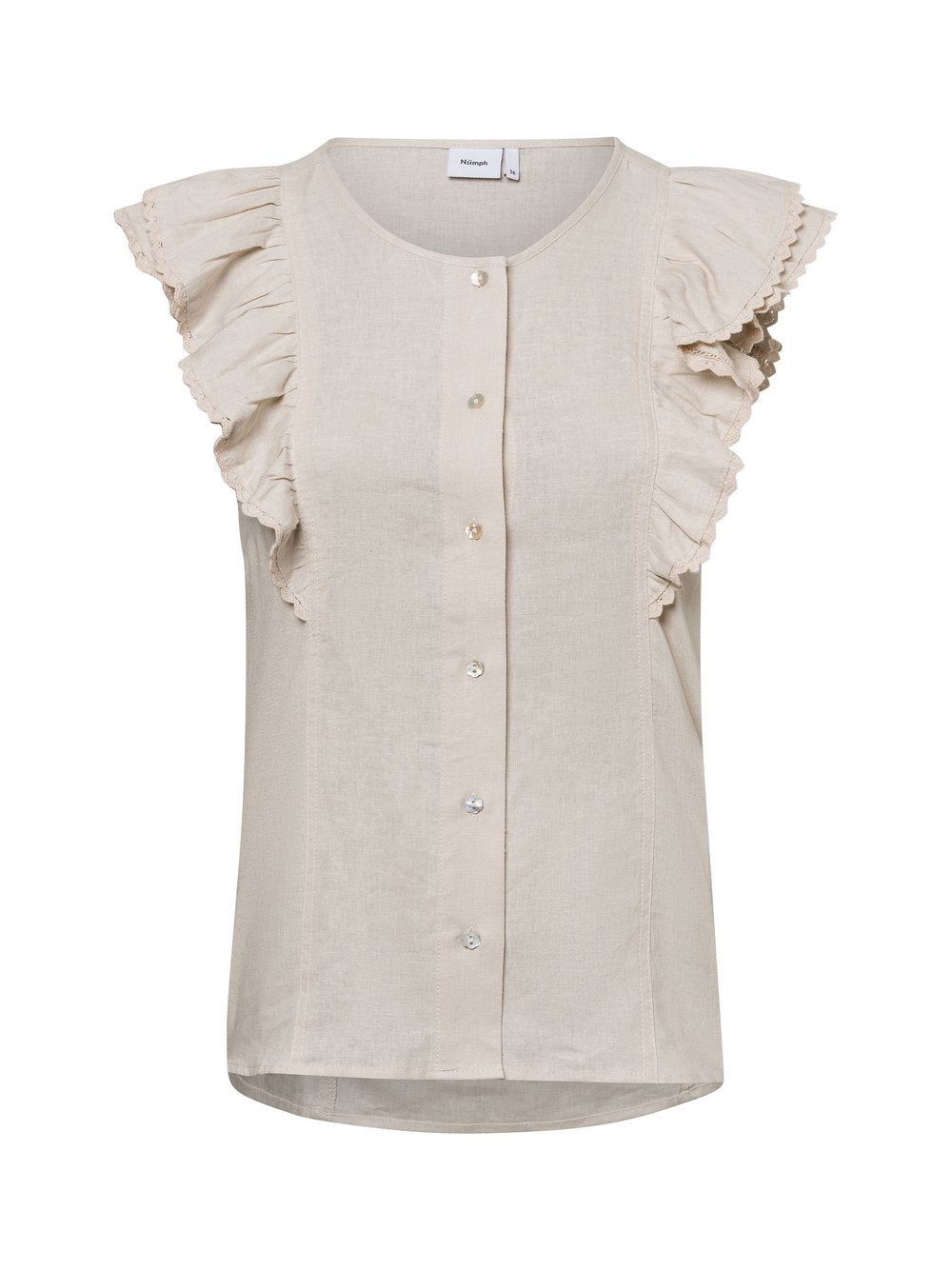 Nümph Blusentop Damen Leinen