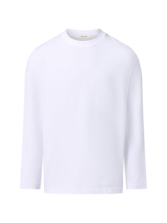 Selected Langarmshirt Herren Baumwolle