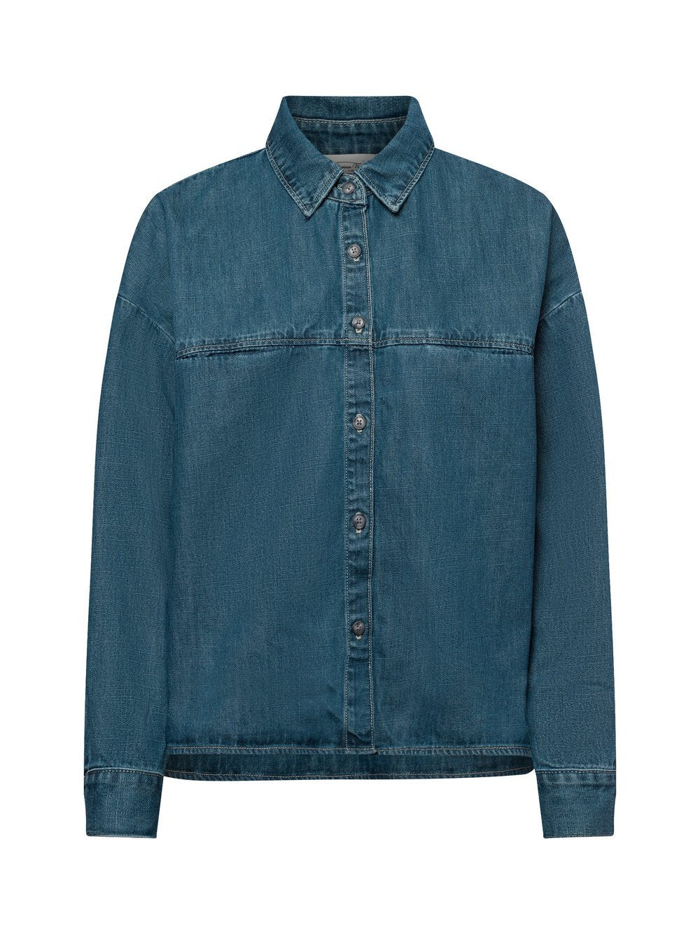 american vintage Jeansbluse Damen Baumwolle