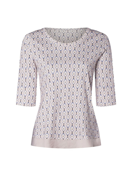 Marc Cain Shirt Damen Baumwolle gemustert