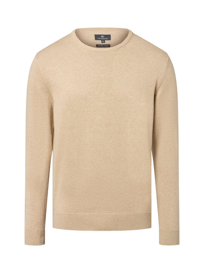 Nils Sundström Pullover Herren Baumwolle meliert