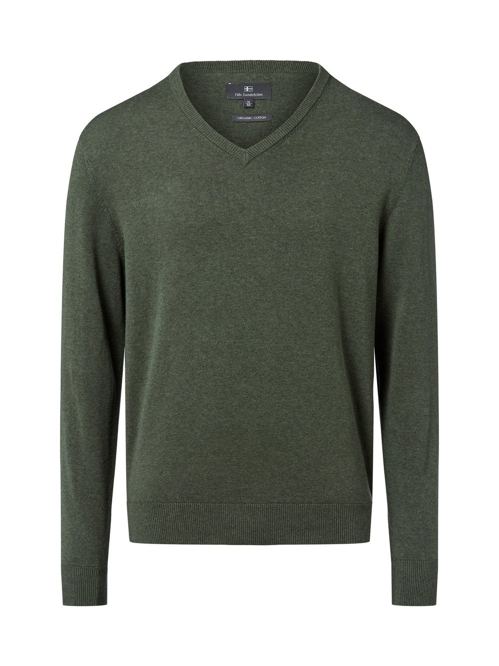 Nils Sundström Pullover Herren Baumwolle meliert
