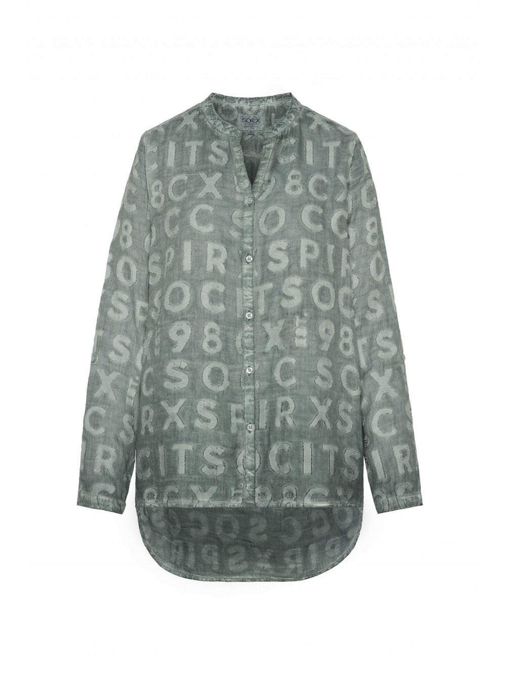 Soccx Bluse Damen Baumwolle bedruckt