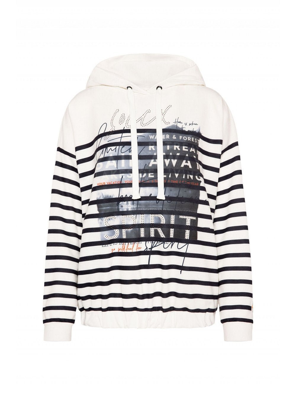 Soccx Kapuzenpullover Damen gestreift