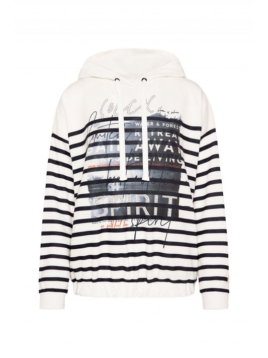 Soccx Kapuzenpullover Damen gestreift