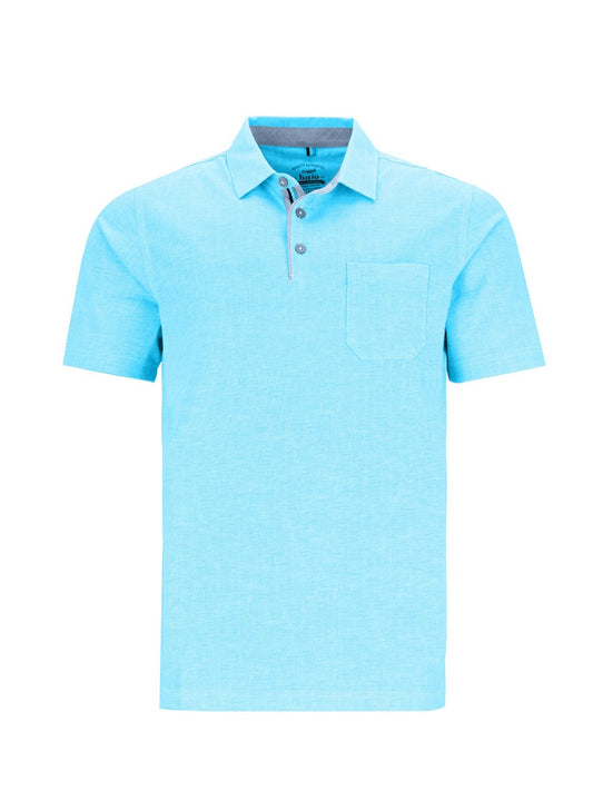 hajo Poloshirt Herren Baumwolle meliert