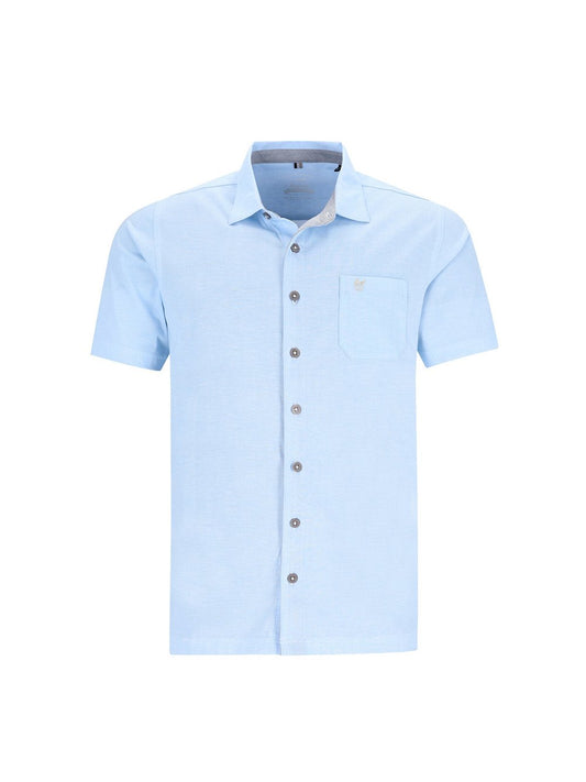 hajo Hemd Herren Regular Fit Baumwolle meliert