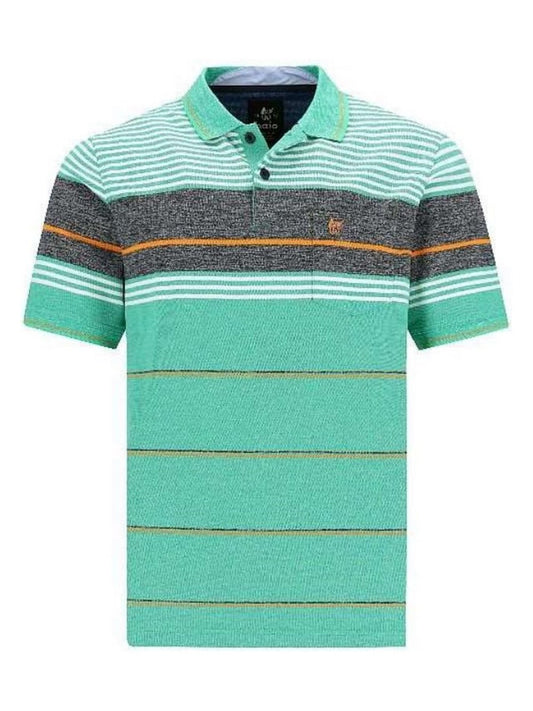 hajo Poloshirt Herren Mikrofaser gestreift