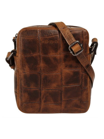 Bugatti Umhängetasche Damen Leder gemustert