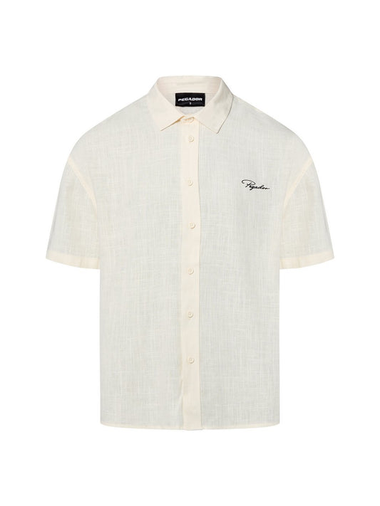 PEGADOR Freizeithemd mit Leinen-Anteil Herren Comfort Fit Viskose