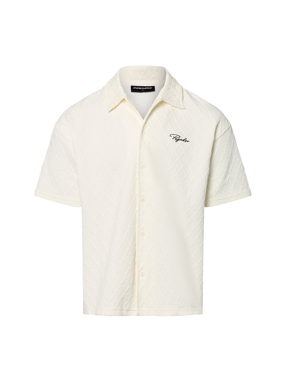 PEGADOR Hemd Herren Regular Fit Baumwolle strukturiert