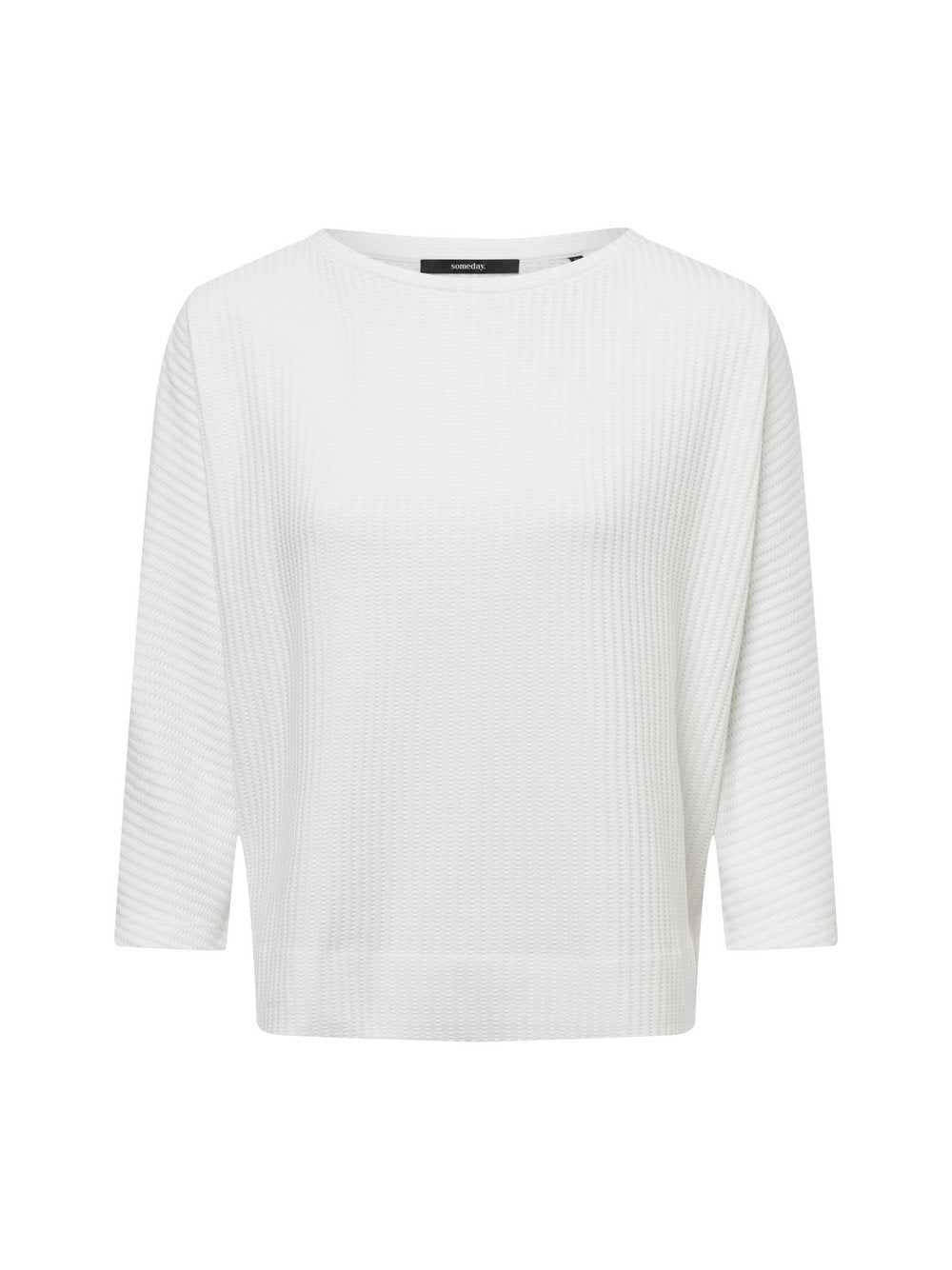 Someday Langarmshirt Damen strukturiert