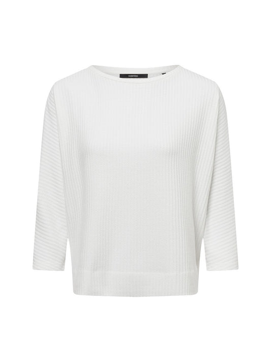 Someday Langarmshirt Damen strukturiert