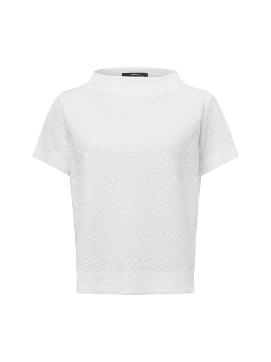 Someday Kurzarm-Sweatshirt Damen Baumwolle strukturiert