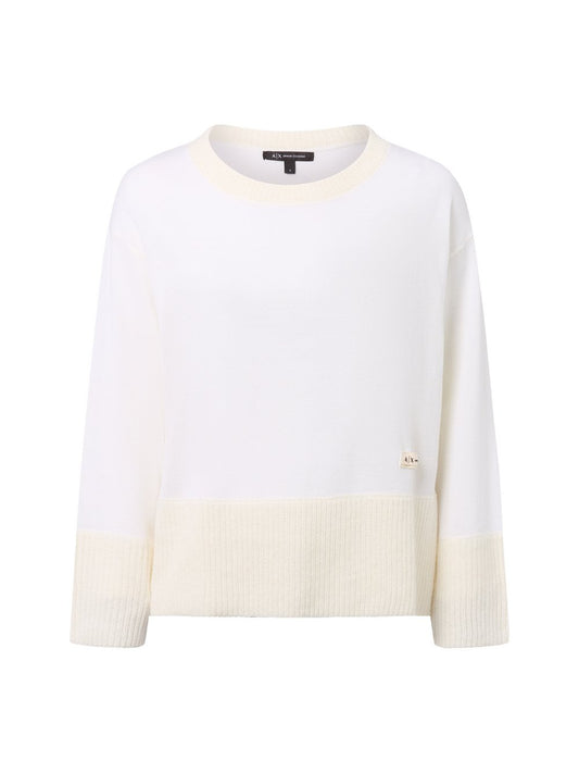 Armani Exchange Pullover mit Alpaka-Anteil Damen Polyamid