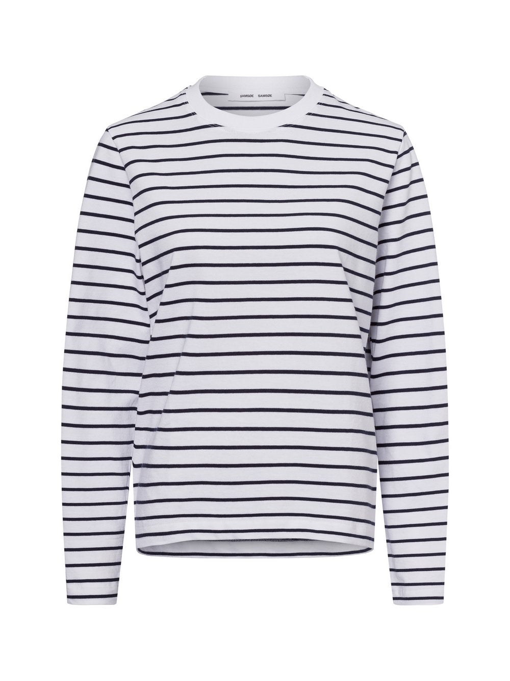 Samsøe Samsøe Langarmshirt Damen Baumwolle gestreift