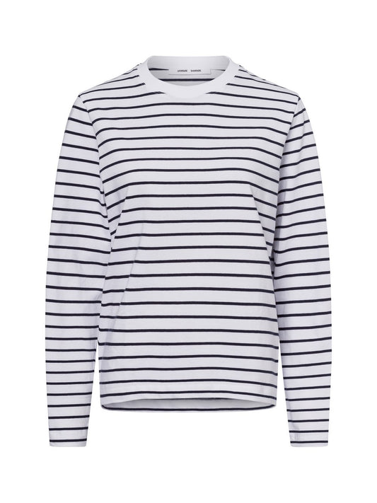 Samsøe Samsøe Langarmshirt Damen Baumwolle gestreift
