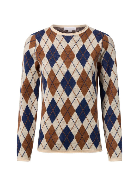 brookshire Wollpullover Damen Wolle kariert