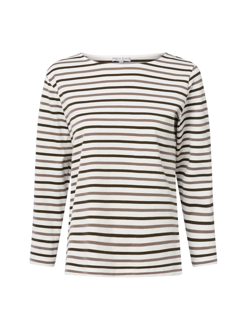 Marie Lund Langarmshirt Damen Baumwolle gestreift