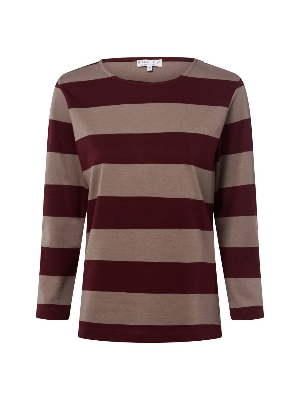 Marie Lund Langarmshirt Damen Baumwolle gestreift