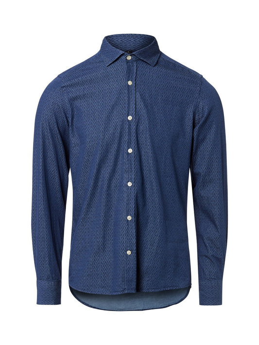 Finshley & Harding Hemd Herren Slim Fit Baumwolle gemustert