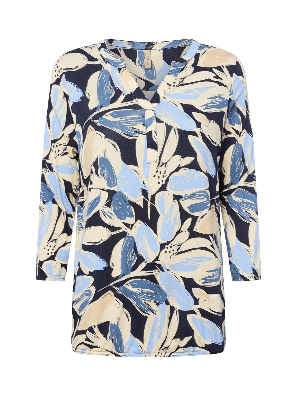 soyaconcept® Langarmshirt Damen Baumwolle gemustert