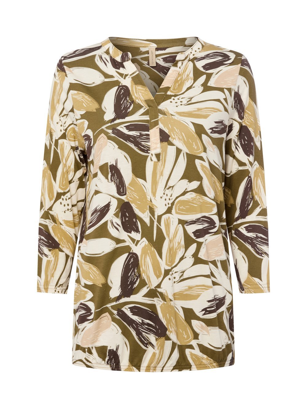 soyaconcept® Langarmshirt Damen Baumwolle gemustert