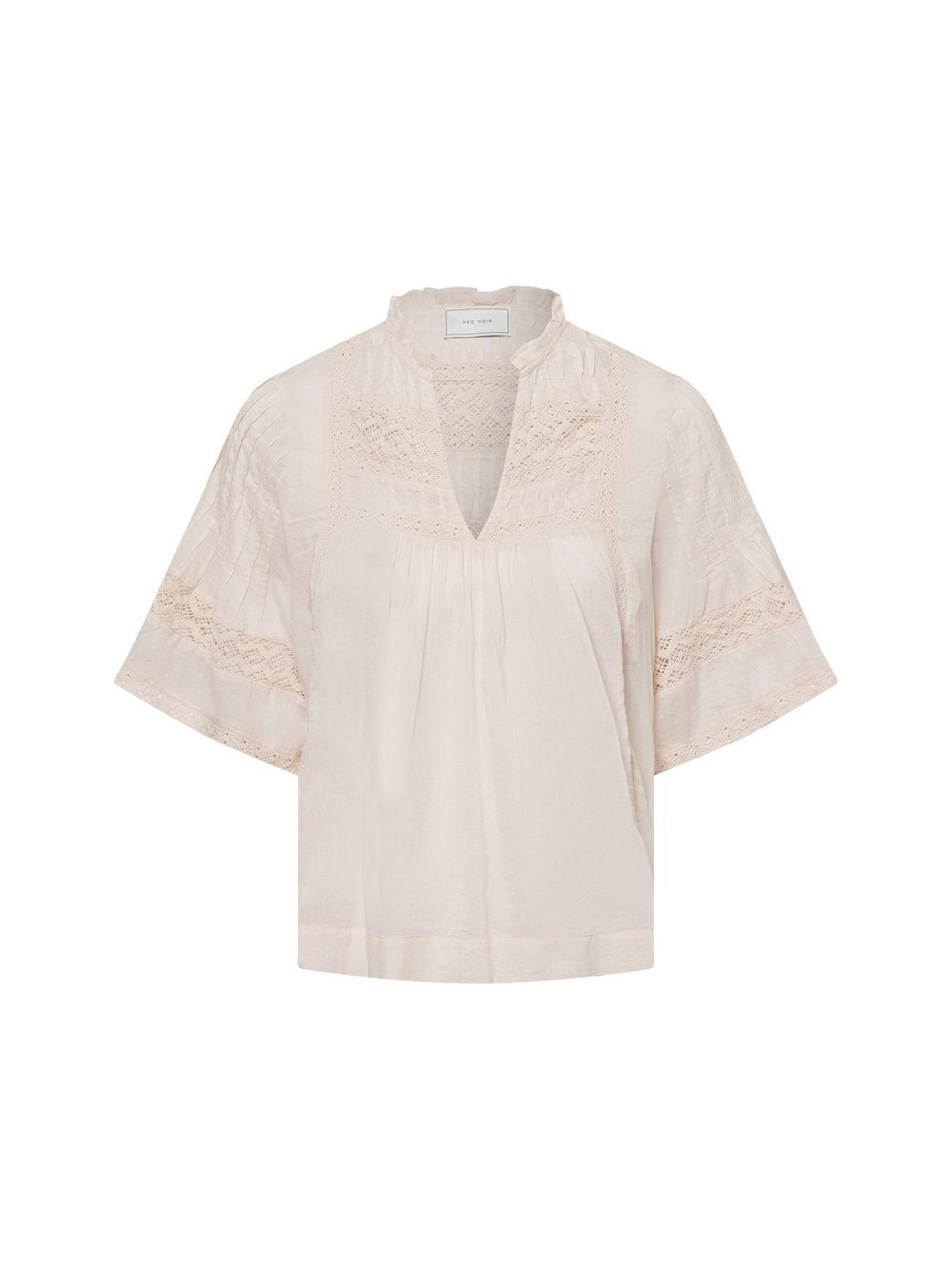 Neo Noir Kurzarmbluse Damen Baumwolle