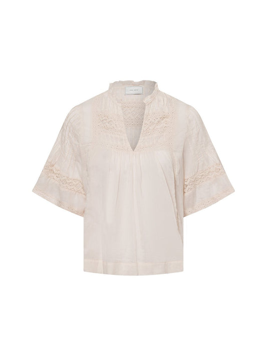 Neo Noir Kurzarmbluse Damen Baumwolle