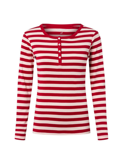 brookshire Langarmshirt Damen Baumwolle gestreift