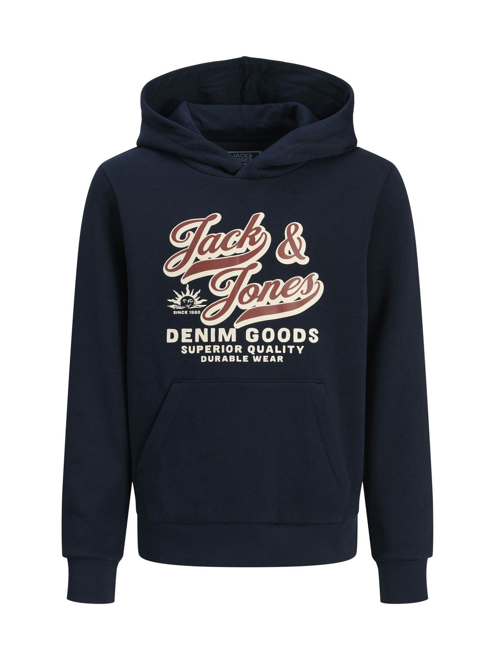 Jack & Jones Junior Kapuzensweatshirt Jungen Baumwolle bedruckt