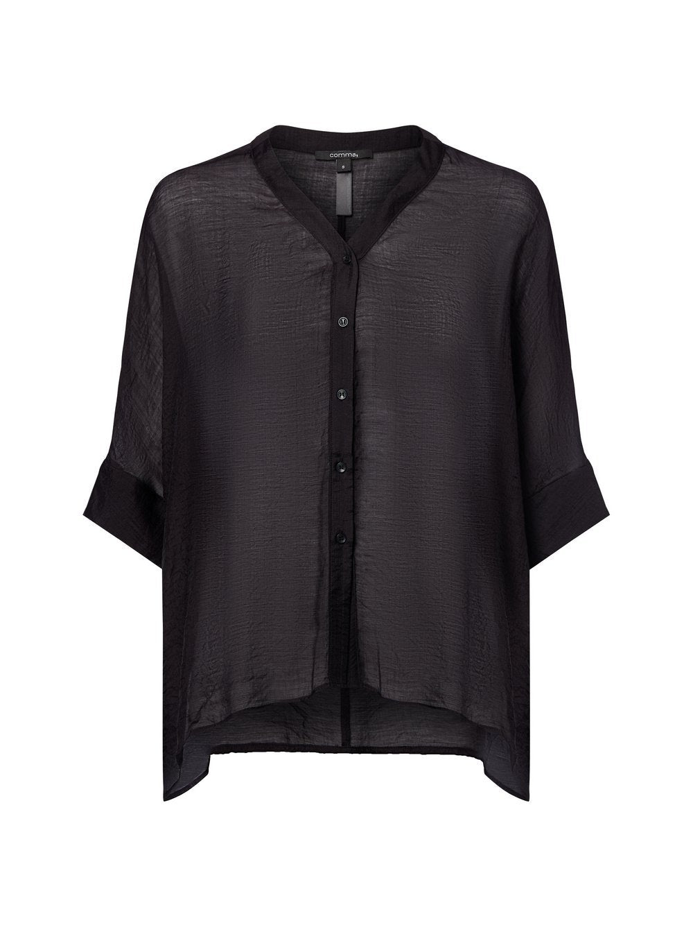 comma Kurzarmbluse Damen Viskose