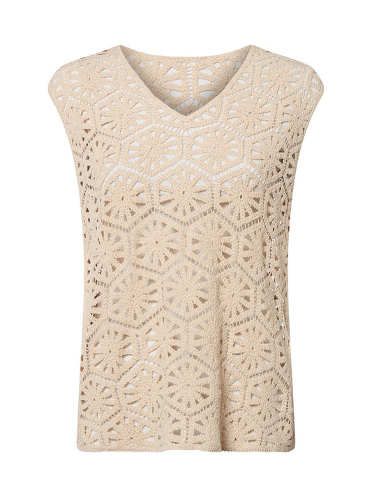 s.Oliver LABEL Häkeltop Damen Baumwolle