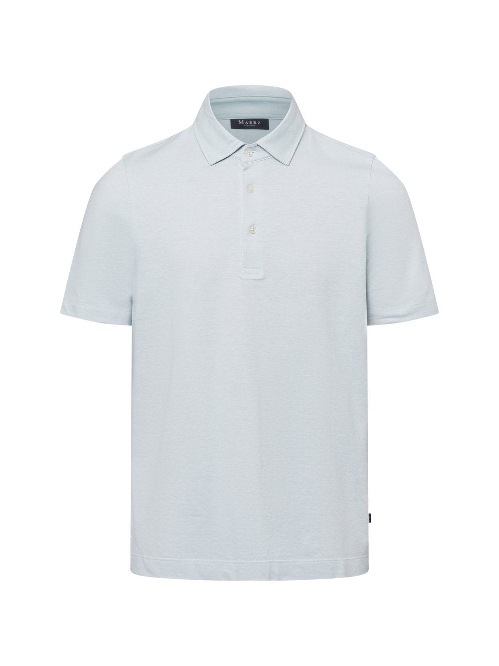 MAERZ Poloshirt mit Leinenanteil Herren Baumwolle meliert
