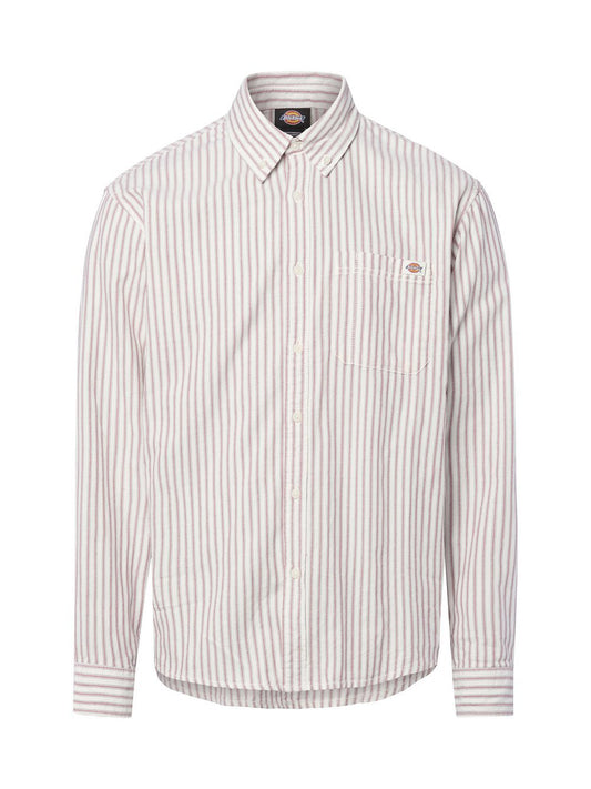 Dickies Hemd Herren Comfort Fit Baumwolle gestreift