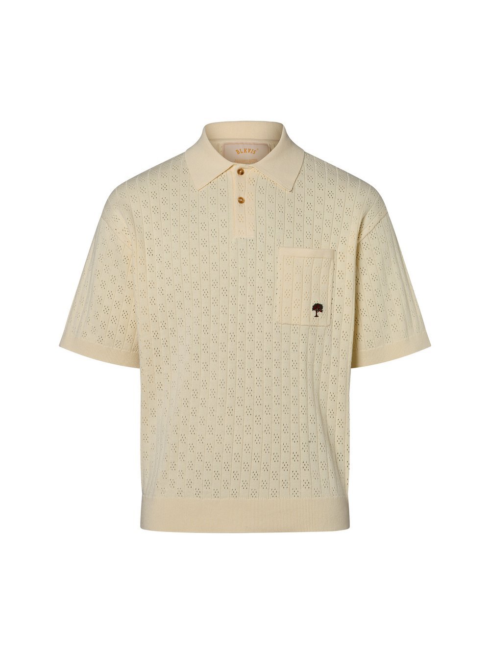 BLKVIS Strick-Poloshirt Herren Baumwolle