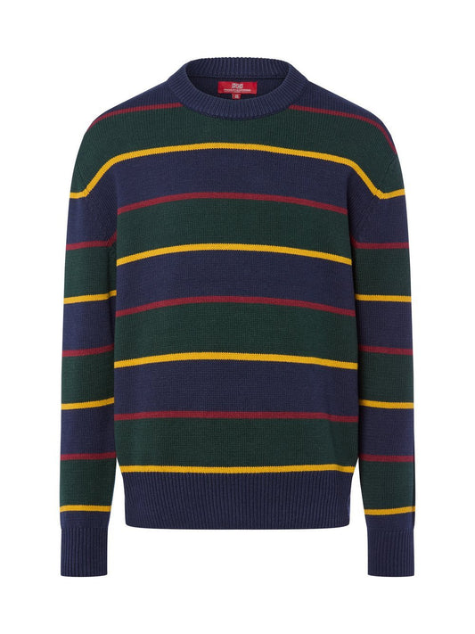 Finshley & Harding London Strickpullover Herren Baumwolle gestreift