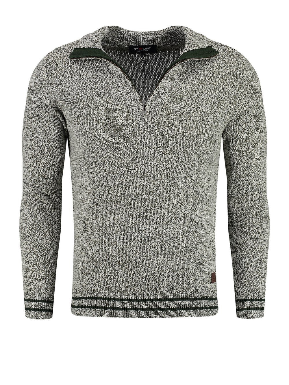 Key Largo Pullover Herren Baumwolle meliert
