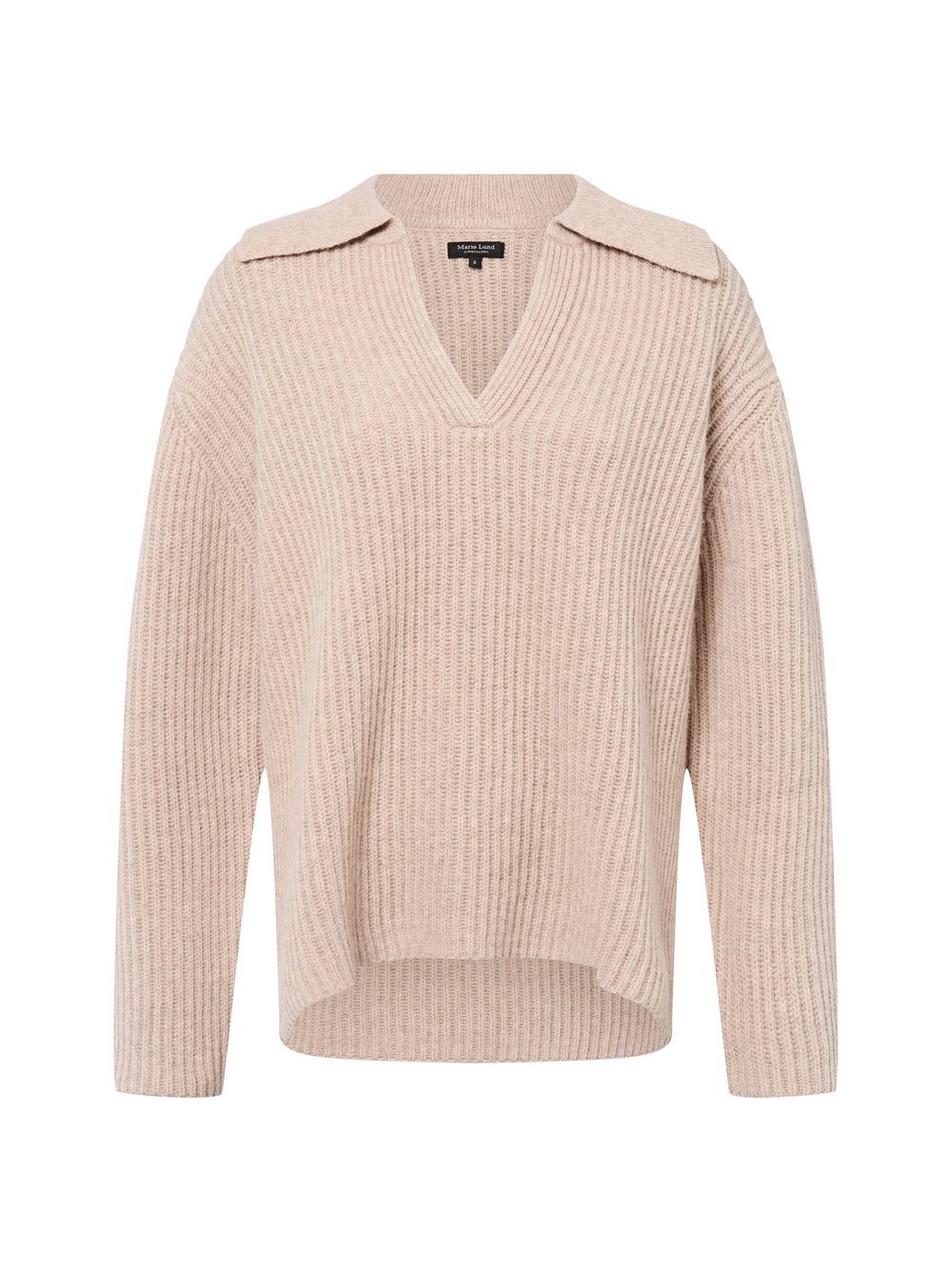 Marie Lund Strickpullover aus Merinowolle Damen meliert