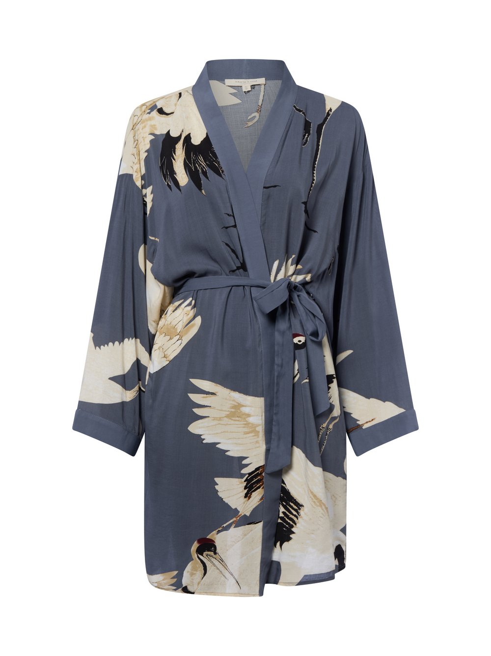 Marie Lund Morgenmantel Damen Viskose gemustert