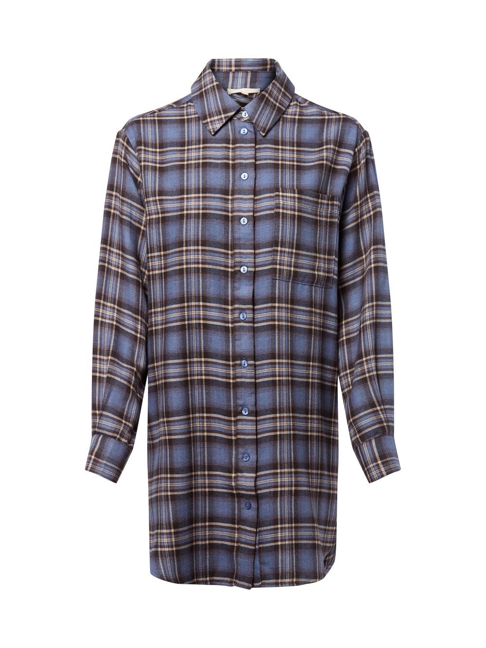 Marie Lund Nachthemd Damen Viskose kariert