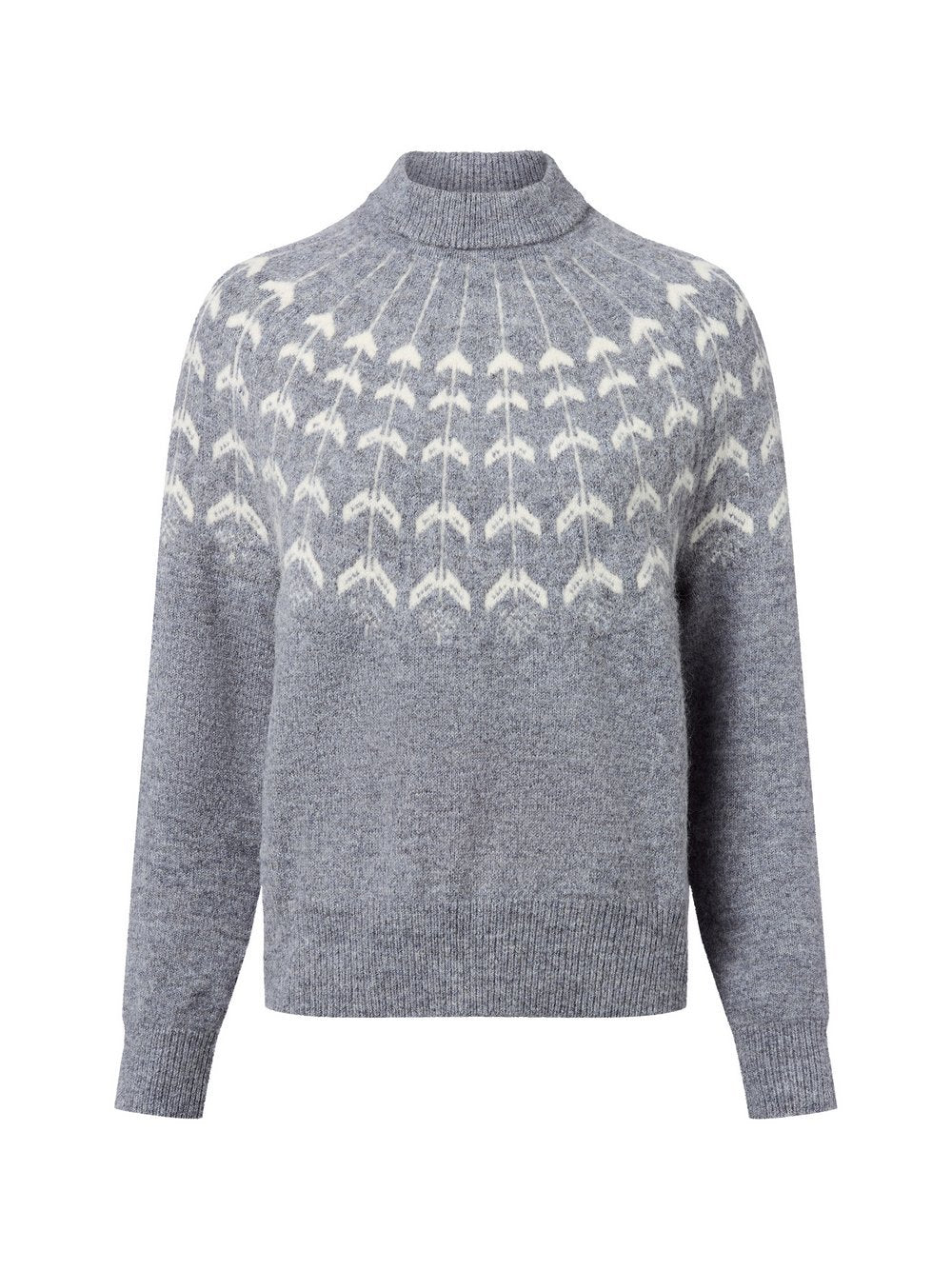 Marie Lund Strickpullover mit Alpaka-Anteil Damen meliert