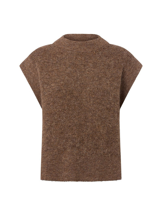 Marie Lund Pullunder mit Alapaka-Anteil Damen meliert