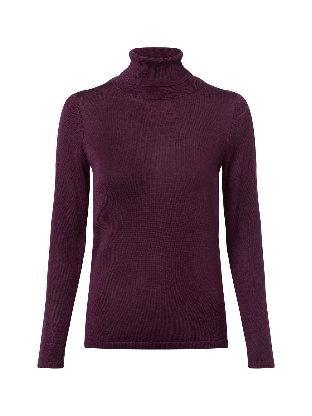 brookshire Rollkragenpullover aus Merinowolle Damen Feinstrick meliert