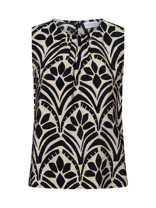 comma casual identity Bluse Damen Viskose gemustert