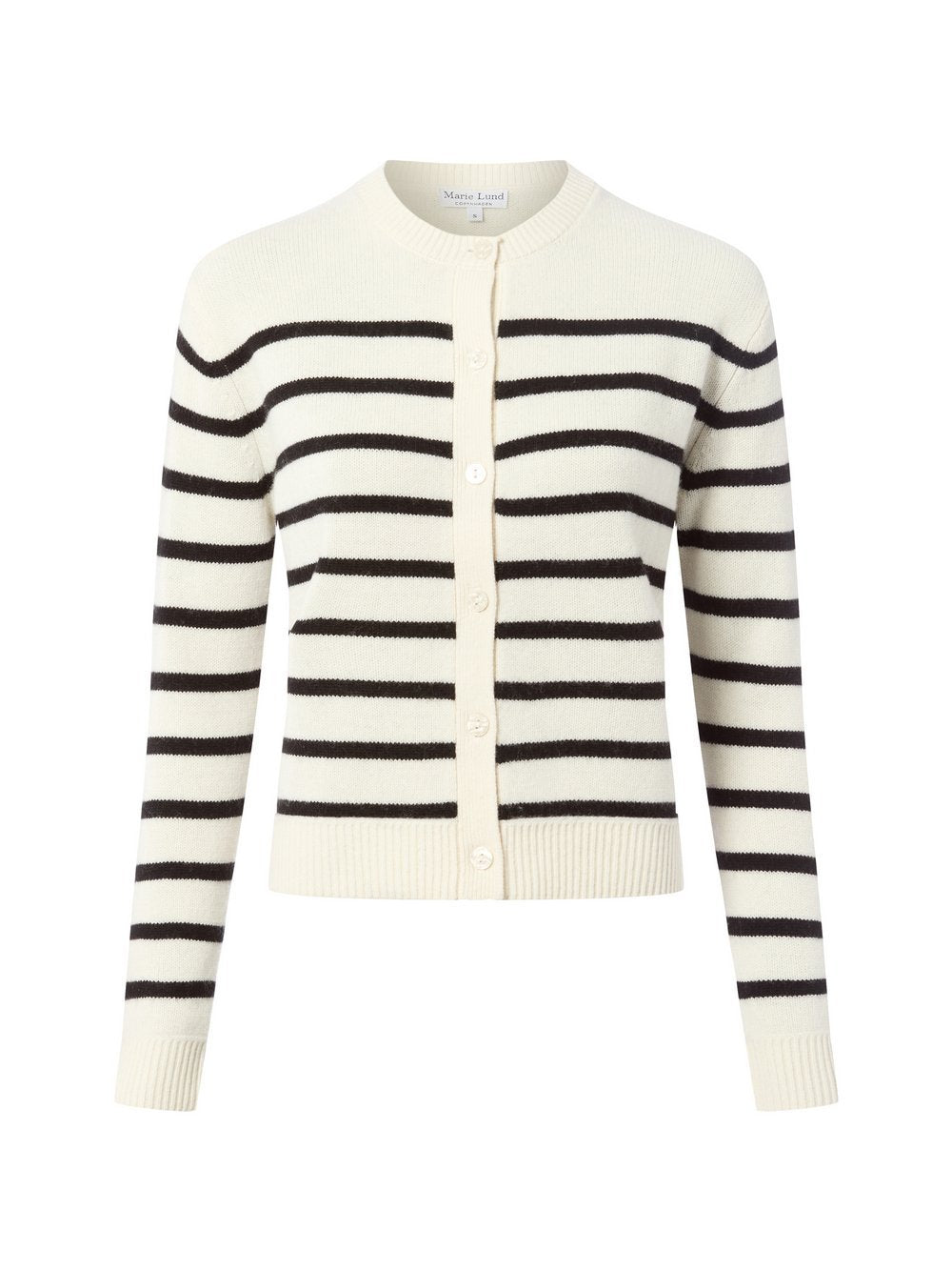 Marie Lund Strickjacke aus Merinowolle Damen gestreift