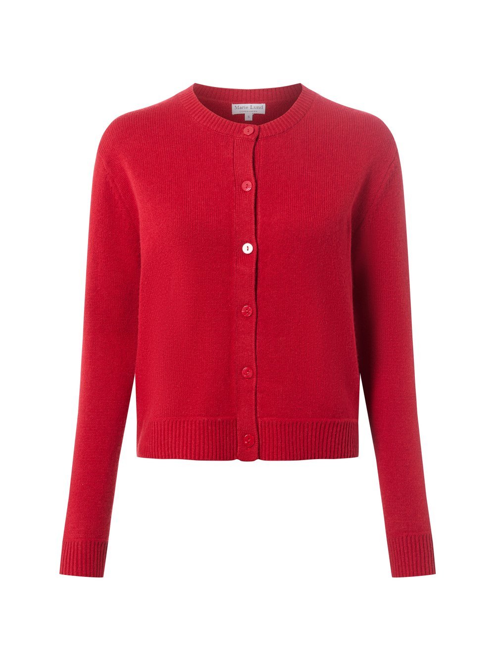 Marie Lund Strickjacke aus Merinowolle Damen Feinstrick