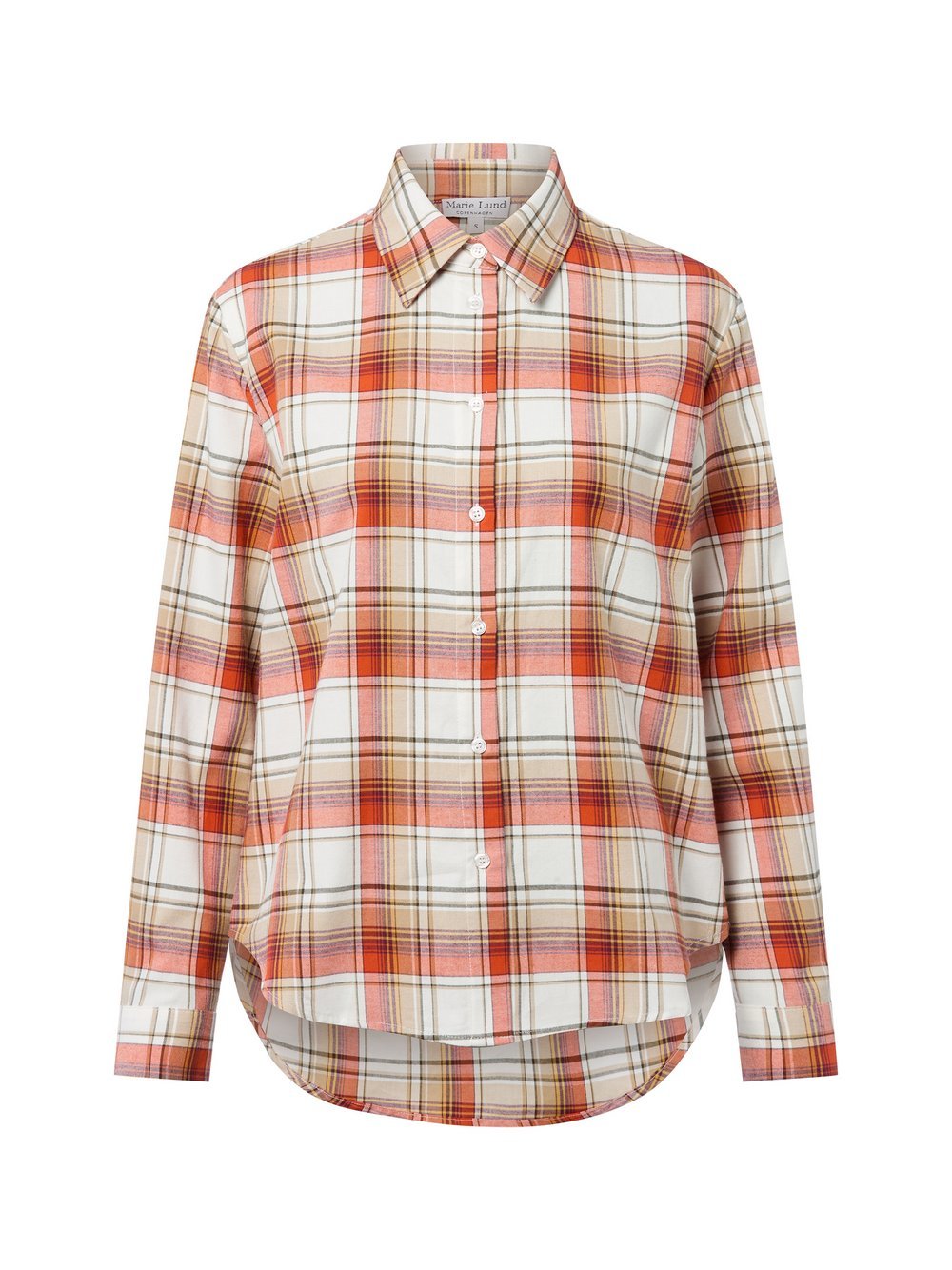 Marie Lund Hemdbluse Damen Baumwolle kariert