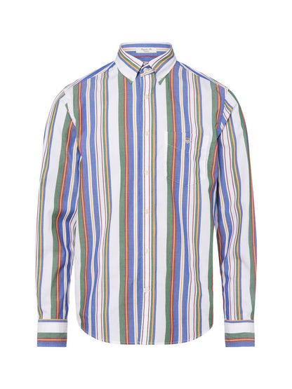 Gant Freizeithemd Herren Regular Fit Baumwolle gestreift