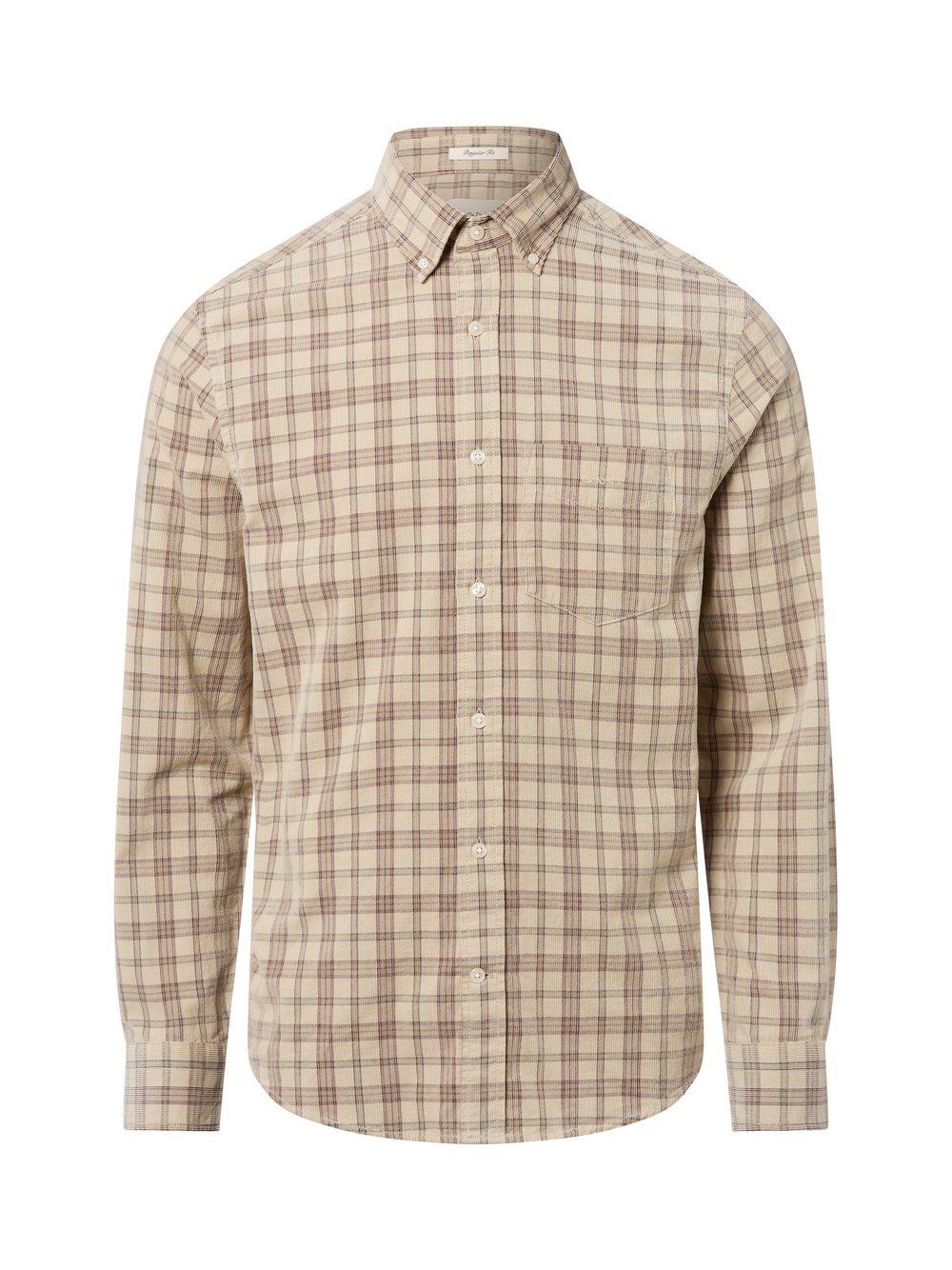 Gant Cordhemd Herren Regular Fit Baumwolle kariert